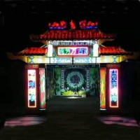 白事鐵架子靈棚圖片設計美觀結構合理