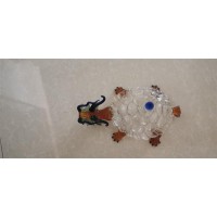 烏龜造型玻璃酒瓶龍王赑屃玻璃招財擺件手工玻璃白酒瓶