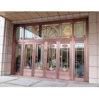 河北賓館銅門廠家，河北別墅庭院銅門廠家